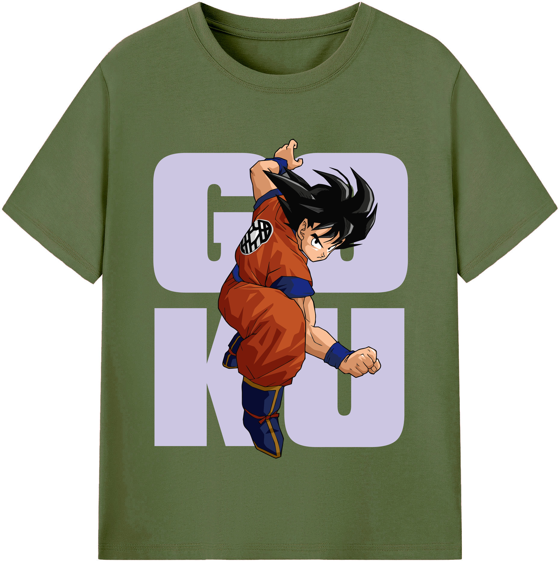 （画像用） ドラゴンボール 孫悟空（そん ごくう）Son Goku カカロット DRAGON BALL Kakarotto 綿100％半袖Tシャツ（フロントプリント）